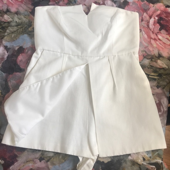 Topshop White Romper Size 8-Petite - Picture 3 of 5